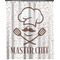 Master Chef Extra Long Shower Curtain - 70"x84" w/ Name or Text