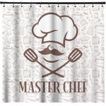 Master Chef Shower Curtain - Custom Size w/ Name or Text