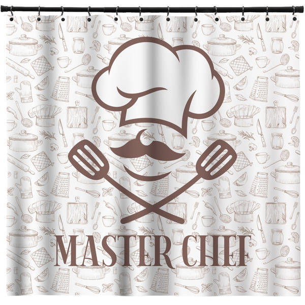 Custom Master Chef Shower Curtain - Custom Size w/ Name or Text