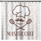 Master Chef Shower Curtain - Custom Size w/ Name or Text