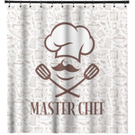 Master Chef Shower Curtain - 71" x 74" (Personalized)