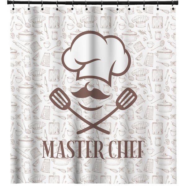 Custom Master Chef Shower Curtain - 71" x 74" (Personalized)