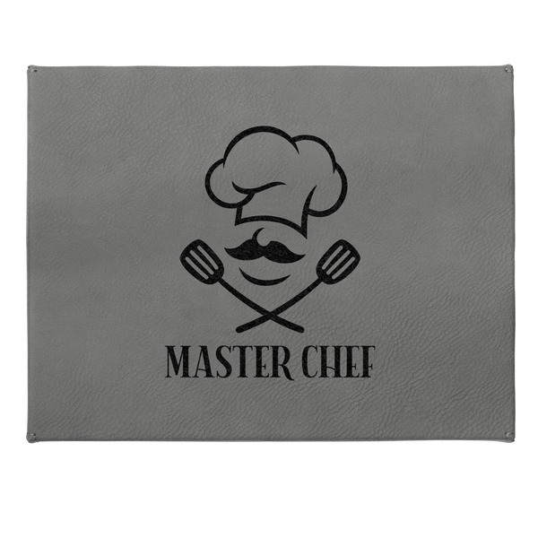 Master Chef Small Engraved Gift Box with Leather Lid - Approval