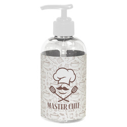 Master Chef Plastic Soap / Lotion Dispenser (8 oz - Small - White) (Personalized)