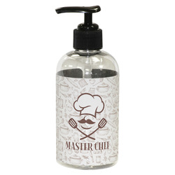 Master Chef Plastic Soap / Lotion Dispenser (8 oz - Small - Black) (Personalized)