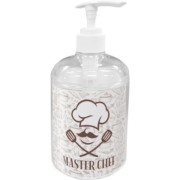 Custom Master Chef Acrylic Soap & Lotion Bottle (Personalized)