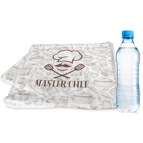 Custom Master Chef Sports & Fitness Towel w/ Name or Text