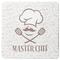Master Chef Square Coaster Rubber Back - Single
