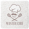 Master Chef Square Rubber Backed Coaster w/ Name or Text