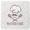 Master Chef Square Rubber Backed Coaster w/ Name or Text
