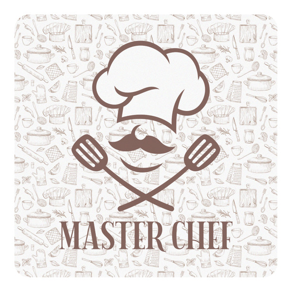 Custom Master Chef Square Decal - Small w/ Name or Text