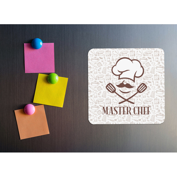 Master Chef Square Fridge Magnet - LIFESTYLE