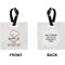 Master Chef Square Luggage Tag (Front + Back)