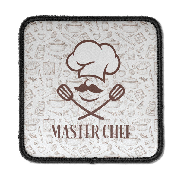 Custom Master Chef Iron On Square Patch w/ Name or Text