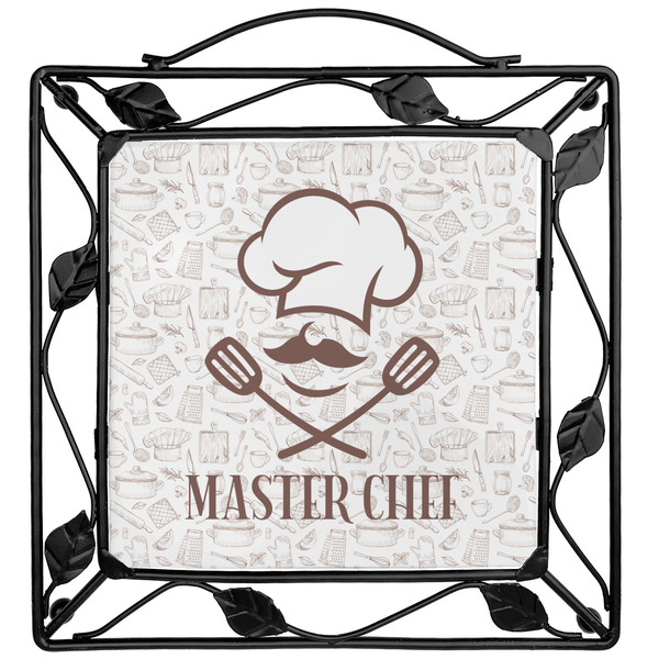 Custom Master Chef Square Trivet w/ Name or Text