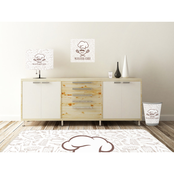 Master Chef Square Wall Decal Wooden Desk