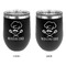 Master Chef Stainless Wine Tumblers - Black - Double Sided - Approval