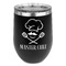 Master Chef Stainless Wine Tumblers - Black - Single Sided - Front