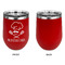 Master Chef Stainless Wine Tumblers - Red - Single Sided - Approval