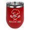 Master Chef Stainless Wine Tumblers - Red - Single Sided - Front