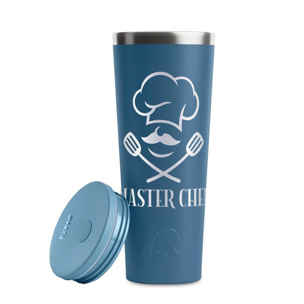 Master Chef Steel Blue RTIC Everyday Tumbler - 28 oz. - Lid Off