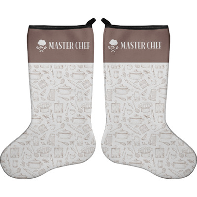 Master Chef Holiday Stocking - Double-Sided - Neoprene (Personalized)