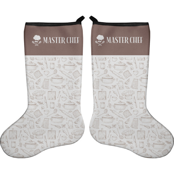 Custom Master Chef Holiday Stocking - Double-Sided - Neoprene (Personalized)