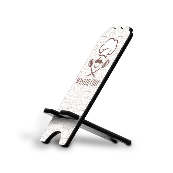 Custom Master Chef Stylized Cell Phone Stand - Large w/ Name or Text