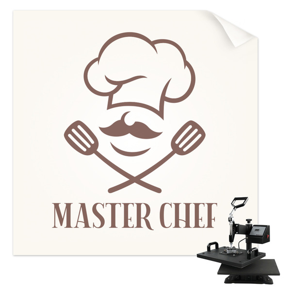 Custom Master Chef Sublimation Transfer - Shirt Back / Men (Personalized)