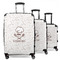 Master Chef 3 Piece Luggage Set - 20" Carry On, 24" Medium Checked, 28" Large Checked (Personalized)