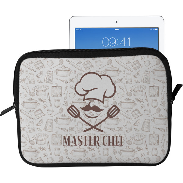 Custom Master Chef Tablet Case / Sleeve - Large w/ Name or Text