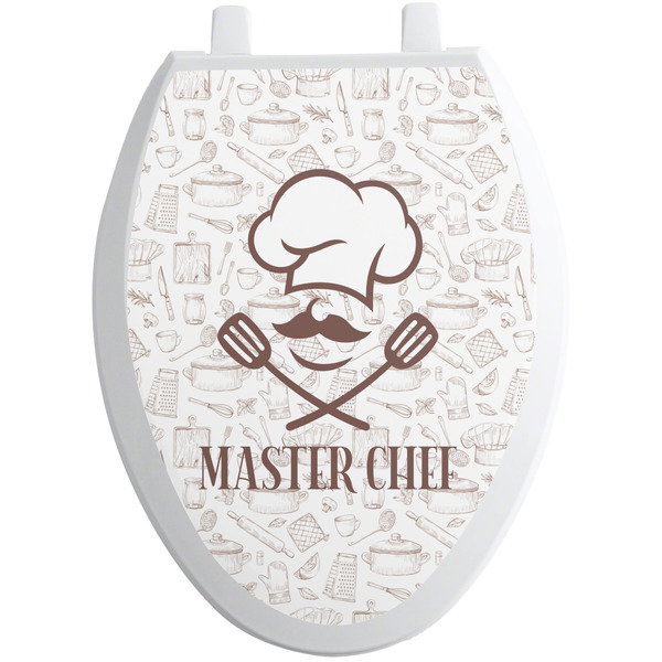 Custom Master Chef Toilet Seat Decal - Elongated (Personalized)