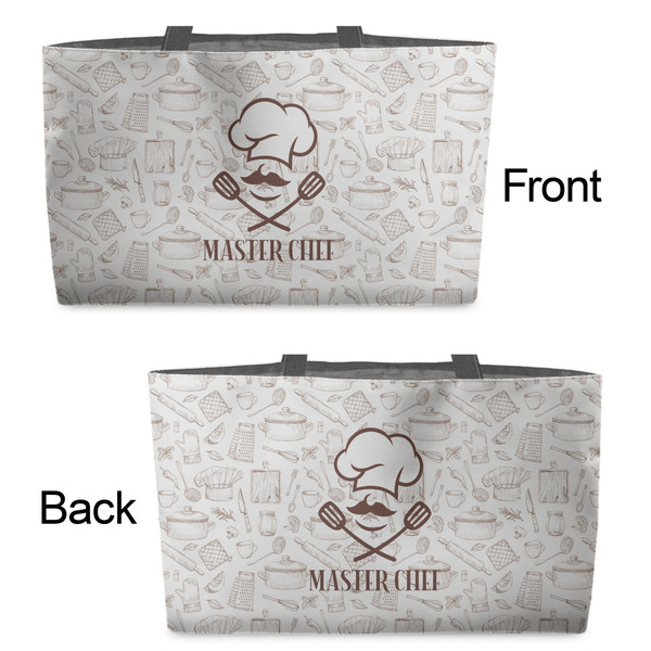 Master Chef Tote w/Black Handles - Front & Back Views
