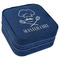 Master Chef Travel Jewelry Boxes - Leather - Navy Blue - Angled View