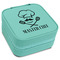Master Chef Travel Jewelry Boxes - Leatherette - Teal - Angled View