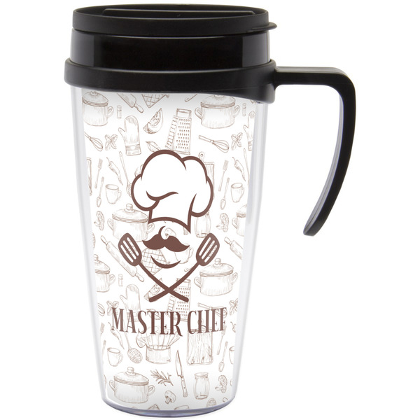 Custom Master Chef Acrylic Travel Mug with Handle (Personalized)