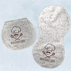 Master Chef Burp Pads - Velour - Set of 2 w/ Name or Text