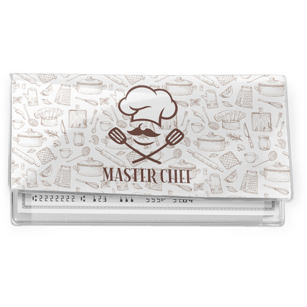 Custom Master Chef Vinyl Checkbook Cover w/ Name or Text