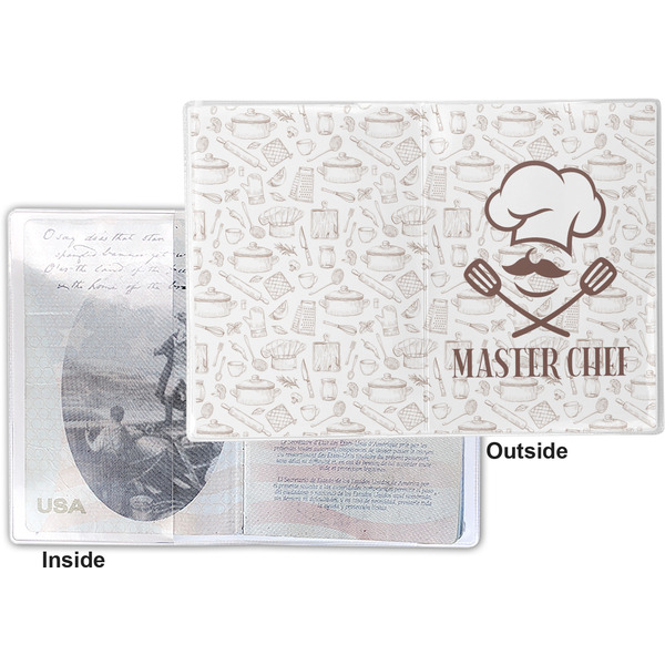 Master Chef Vinyl Passport Holder - Flat Front and Back