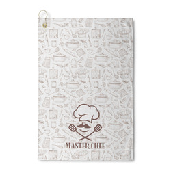 Master Chef Waffle Weave Golf Towel (Personalized)