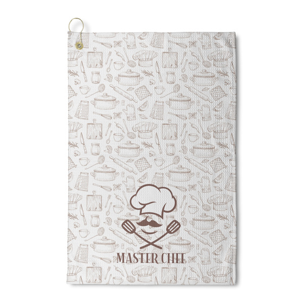 Custom Master Chef Waffle Weave Golf Towel (Personalized)