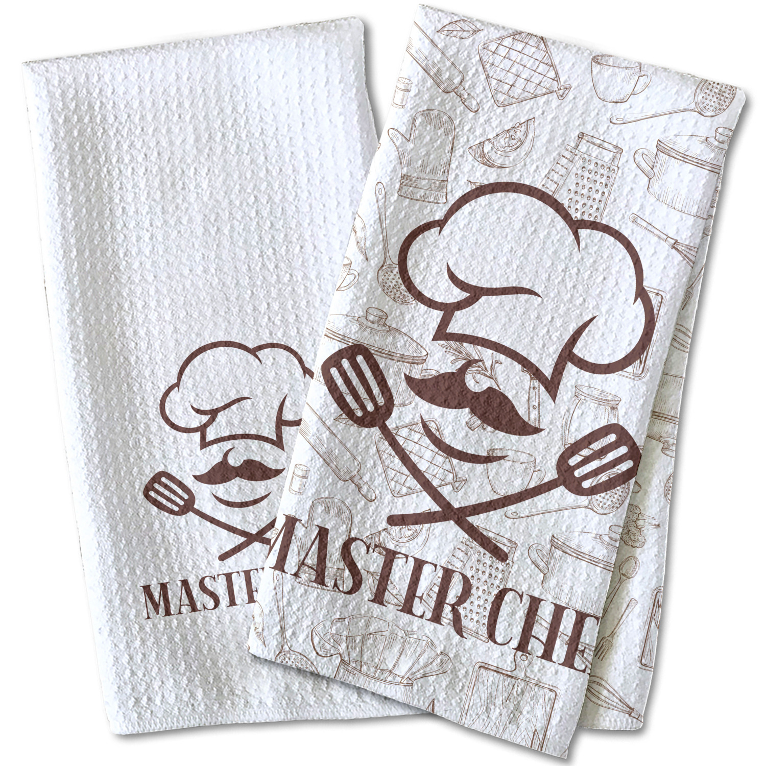 Custom Master Chef Kitchen Towel - Waffle Weave (Personalized)