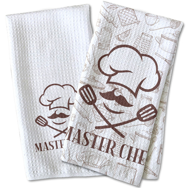 Master Chef Waffle Weave Towels - Two Print Styles