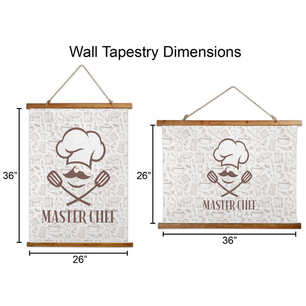 Master Chef Wall Hanging Tapestries - Parent/Sizing