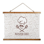 Master Chef Wall Hanging Tapestry - Wide (Personalized)