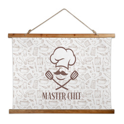 Master Chef Wall Hanging Tapestry - Wide (Personalized)
