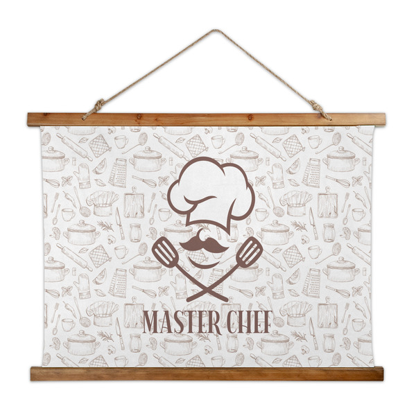 Custom Master Chef Wall Hanging Tapestry - Wide (Personalized)