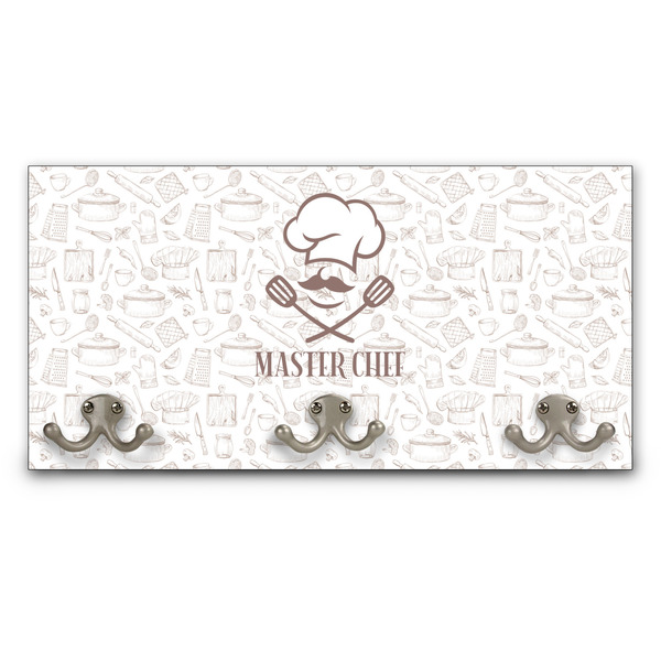 Custom Master Chef Wall Mounted Coat Rack w/ Name or Text