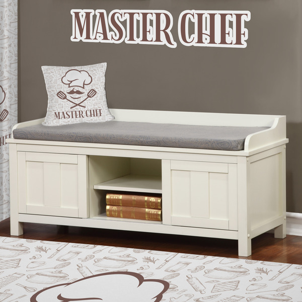 Master Chef Wall Name Decal Above Storage bench