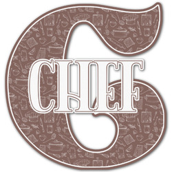 Master Chef Name & Initial Decal - Up to 9"x9" (Personalized)